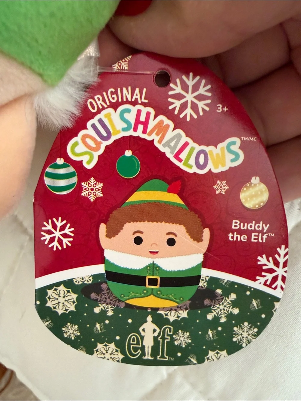 NWT Buddy The Elf Squishmallows Plush